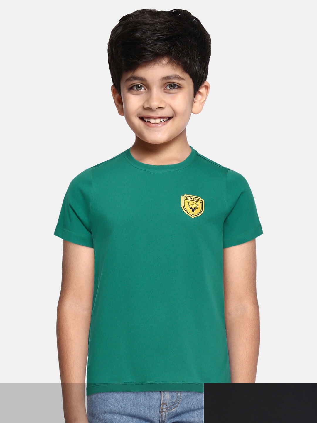 

Allen Solly Junior Boys Pack 2 Round Neck Tshirts, Green