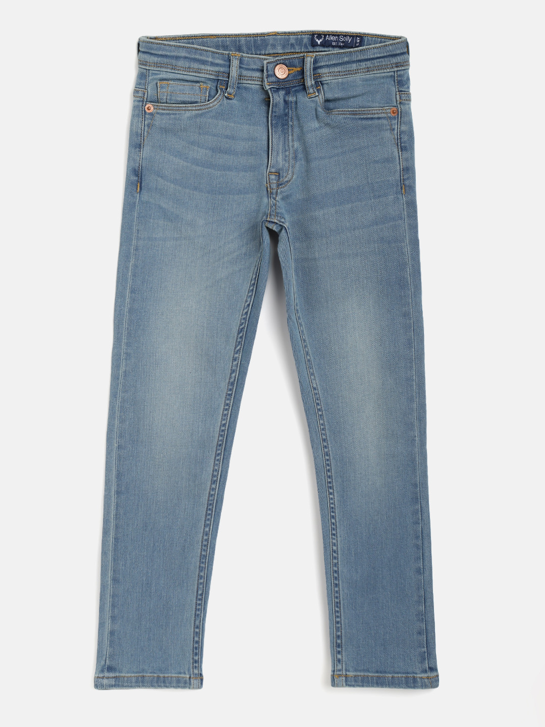 

Allen Solly Junior Boys Blue Skinny Fit Light Fade Stretchable Jeans