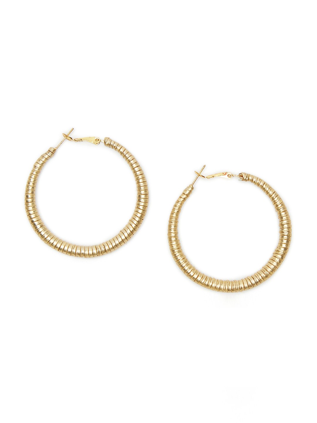 

Fabindia Gold-Toned Circular Hoop Earrings