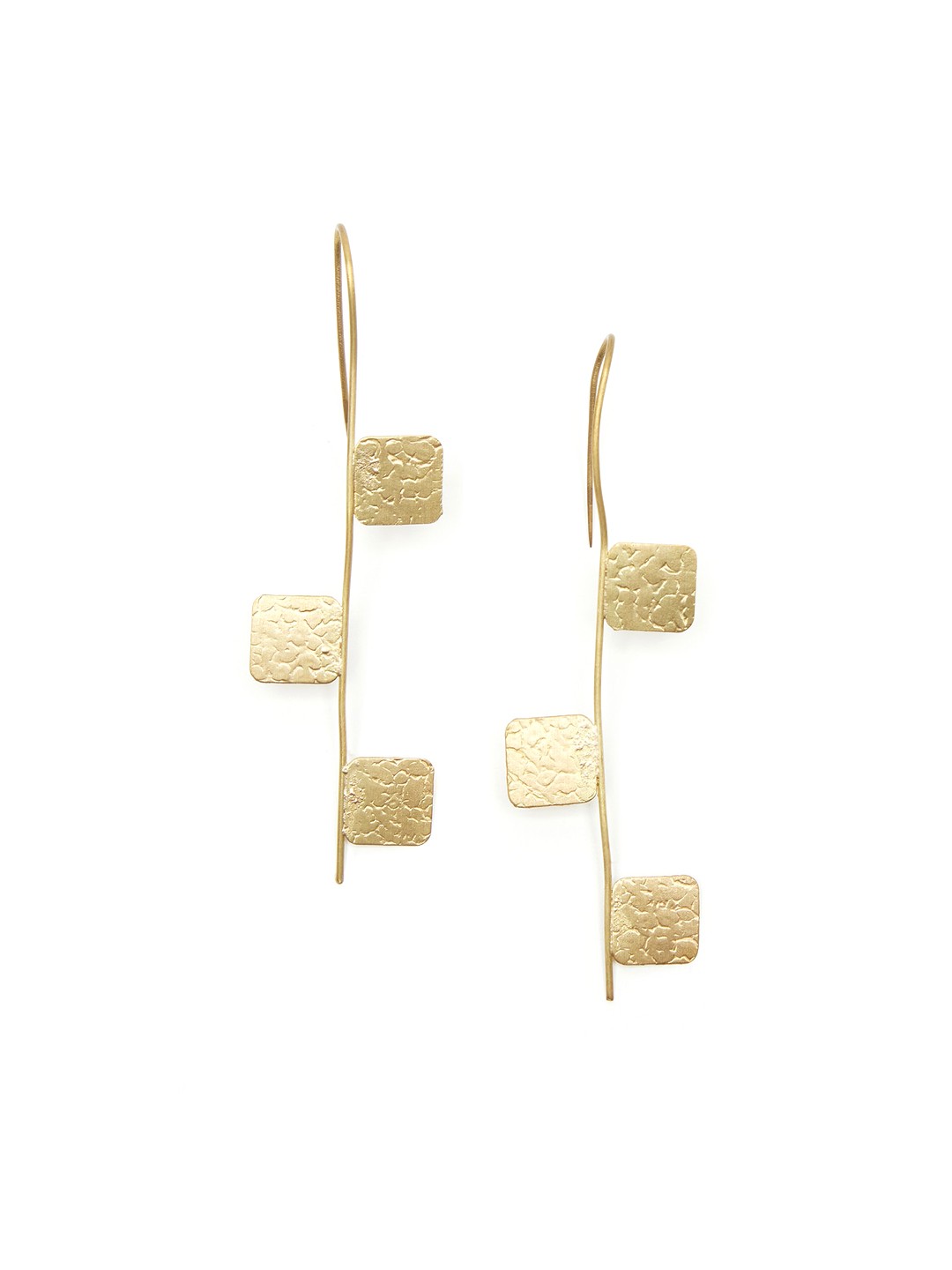 

Fabindia Gold-Toned Contemporary Drop Earrings