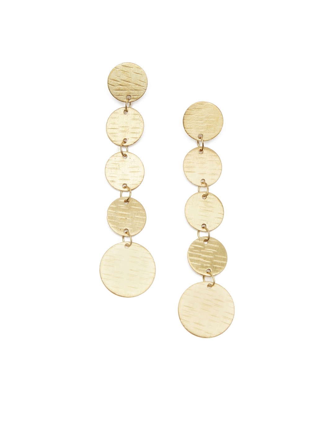 

Fabindia Gold-Toned Contemporary Drop Earrings