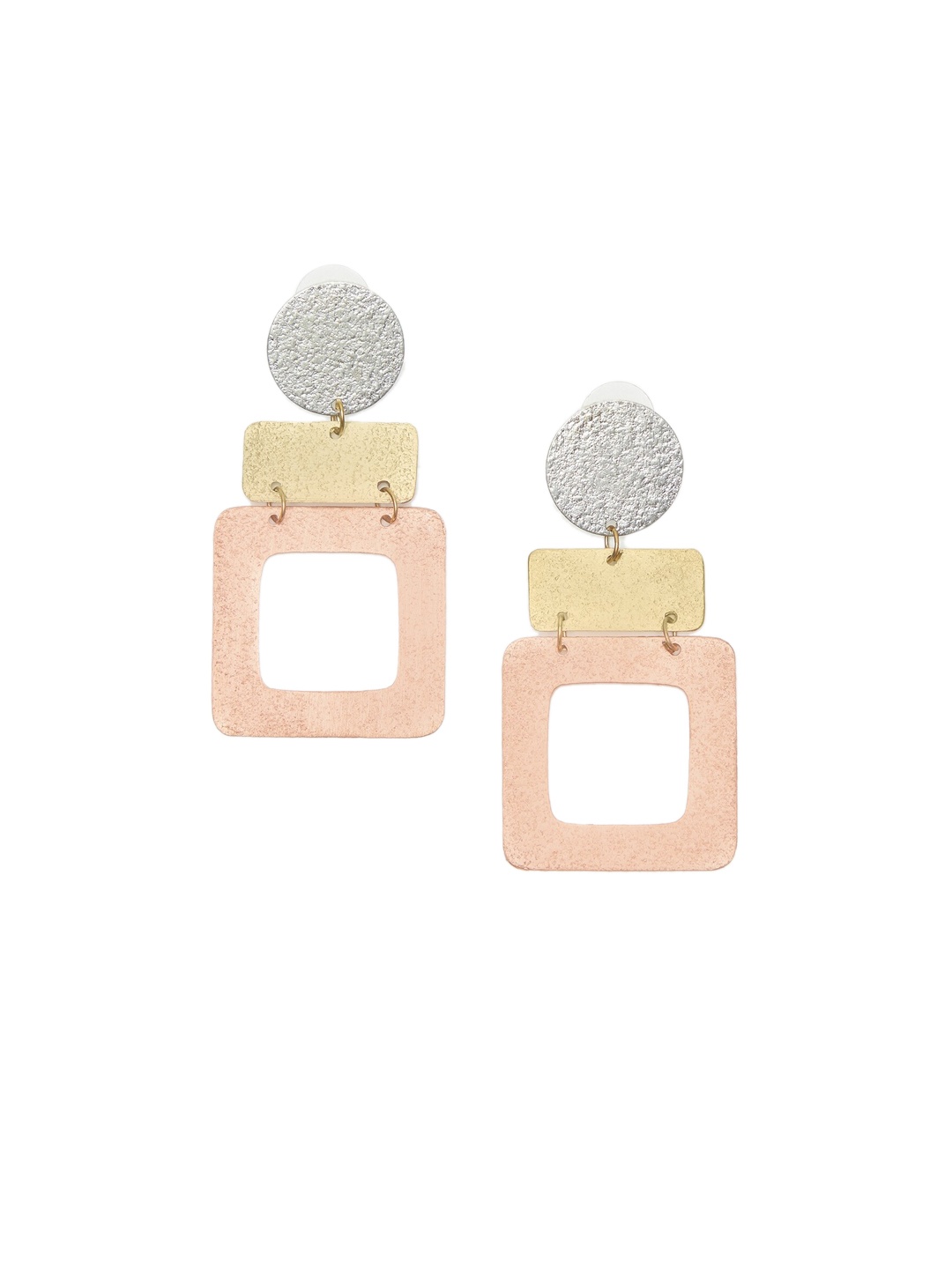 

Fabindia Gold-Toned Contemporary Drop Earrings