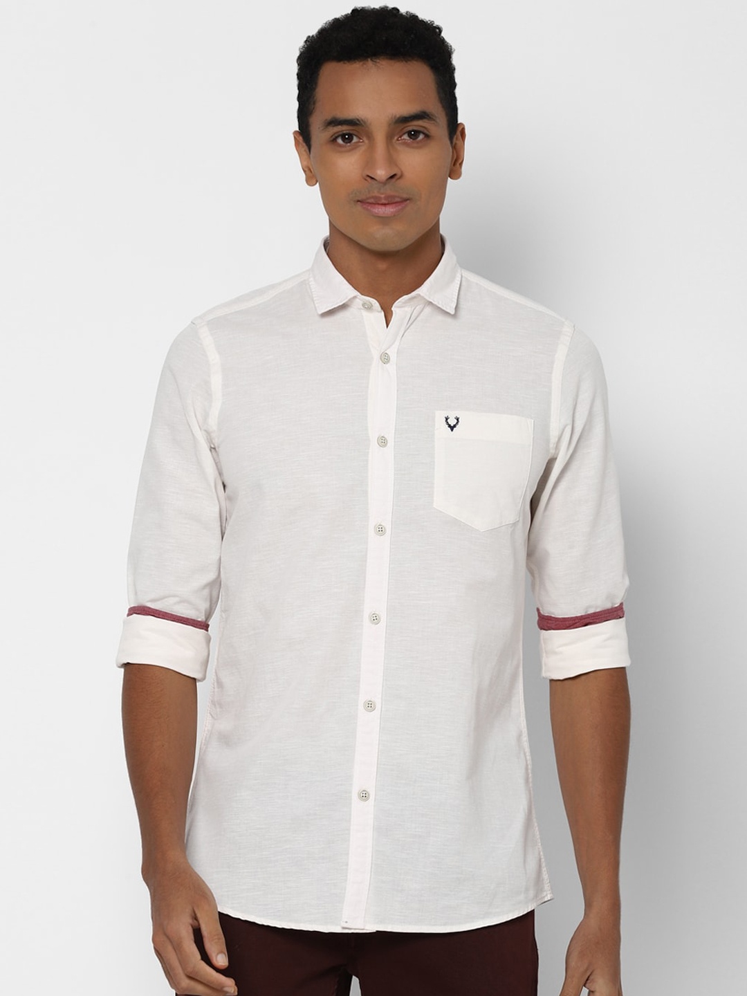 

Allen Solly Sport Men Cream-Coloured Casual Shirt