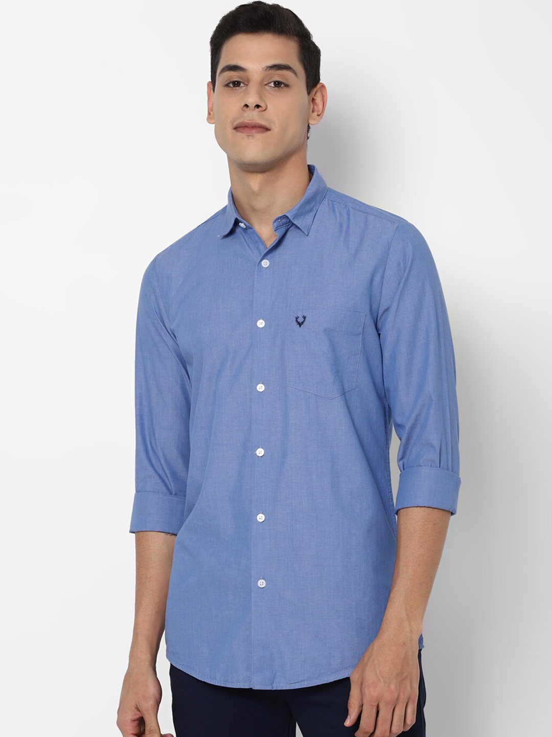 

Allen Solly Men Blue Slim Fit Casual Shirt