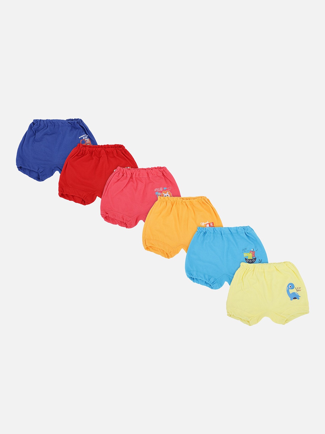 Bodycare Kids Boys Pack Of 6 Assorted Pure Cotton Trunks IIB1518-PK005