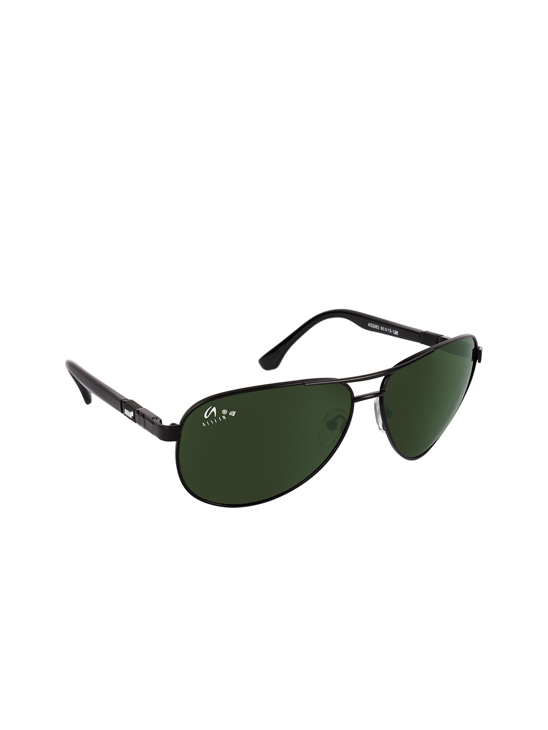 

AISLIN Men Black Toughened Glass UV Protected Aviator Sunglasses