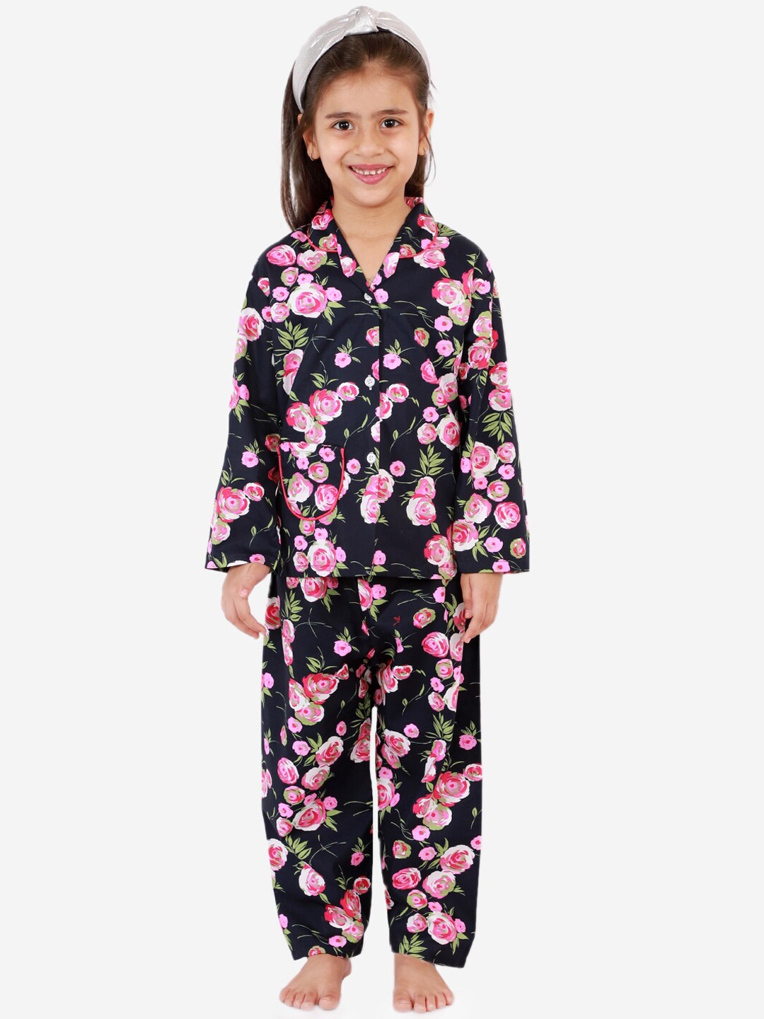 

KID1 Girls Navy Blue Floral