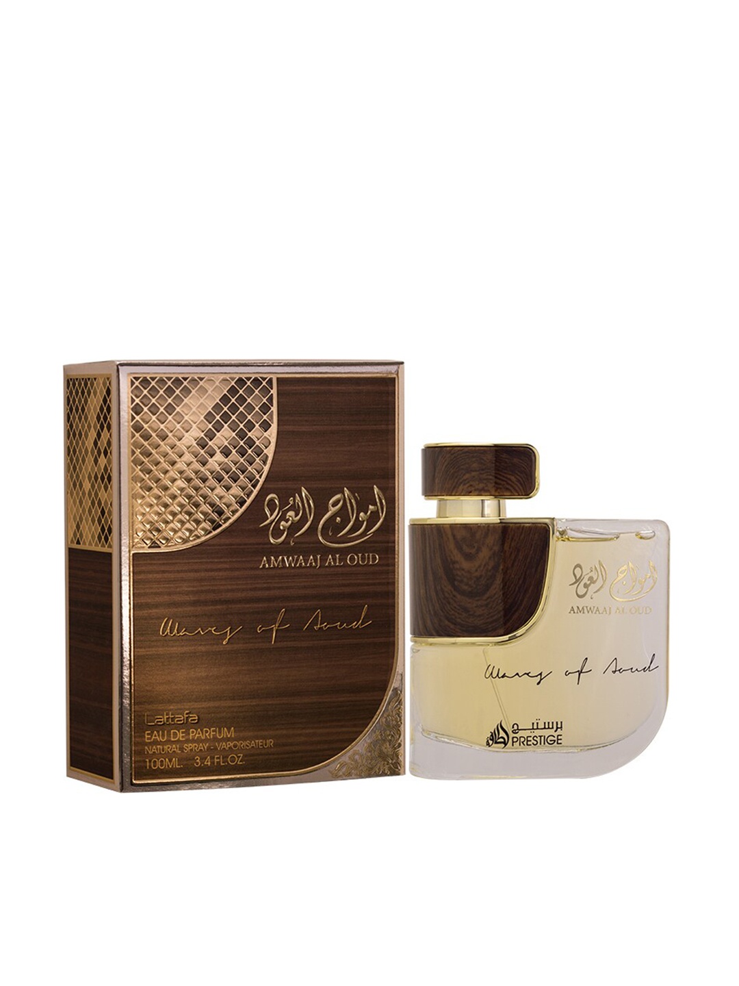 

Lattafa Amwaaj Al Oud Eau De Parfum 100ml, Transparent