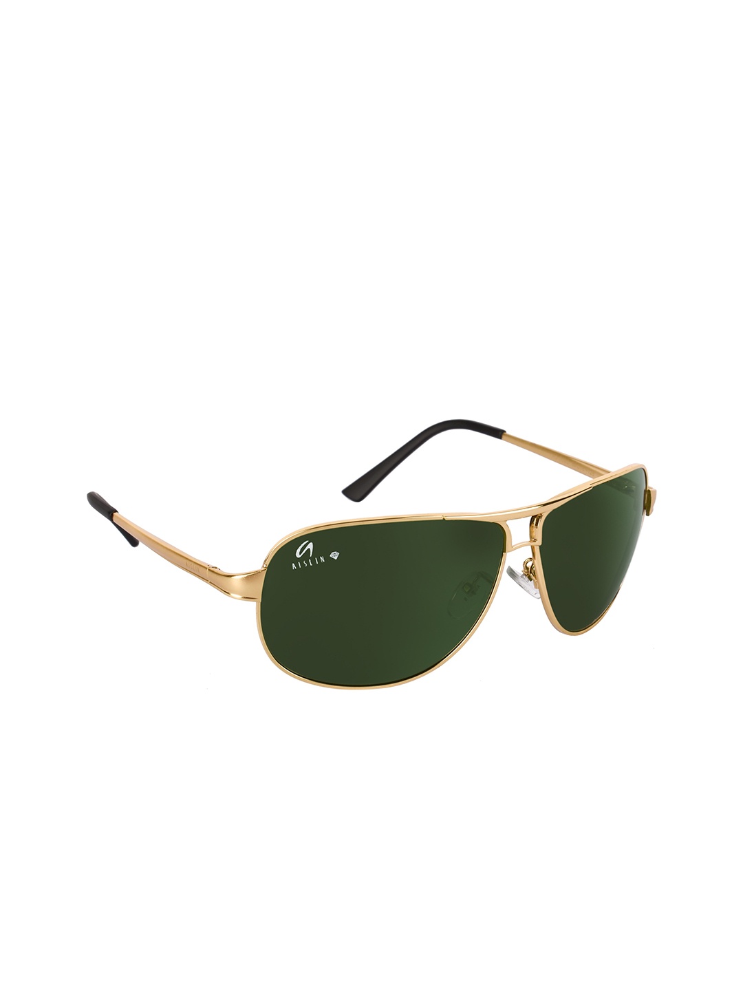 

AISLIN Men Green Aviator Sunglasses