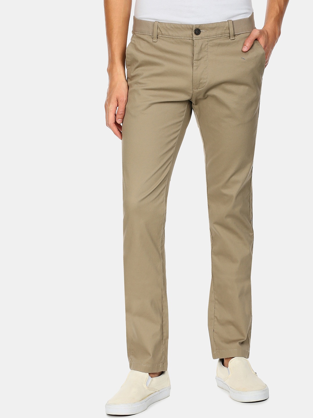 

Arrow Sport Men Beige Casual Trousers