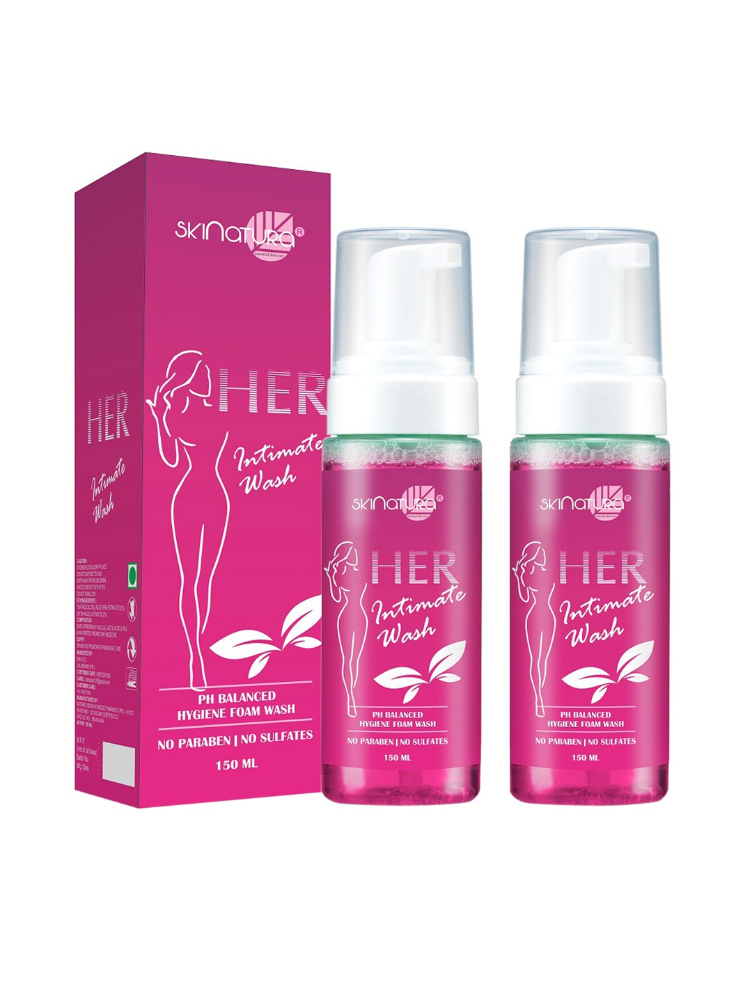 

Skinatura Women Set of 2 pH Balanced Hygiene Intimate Wash, Pink