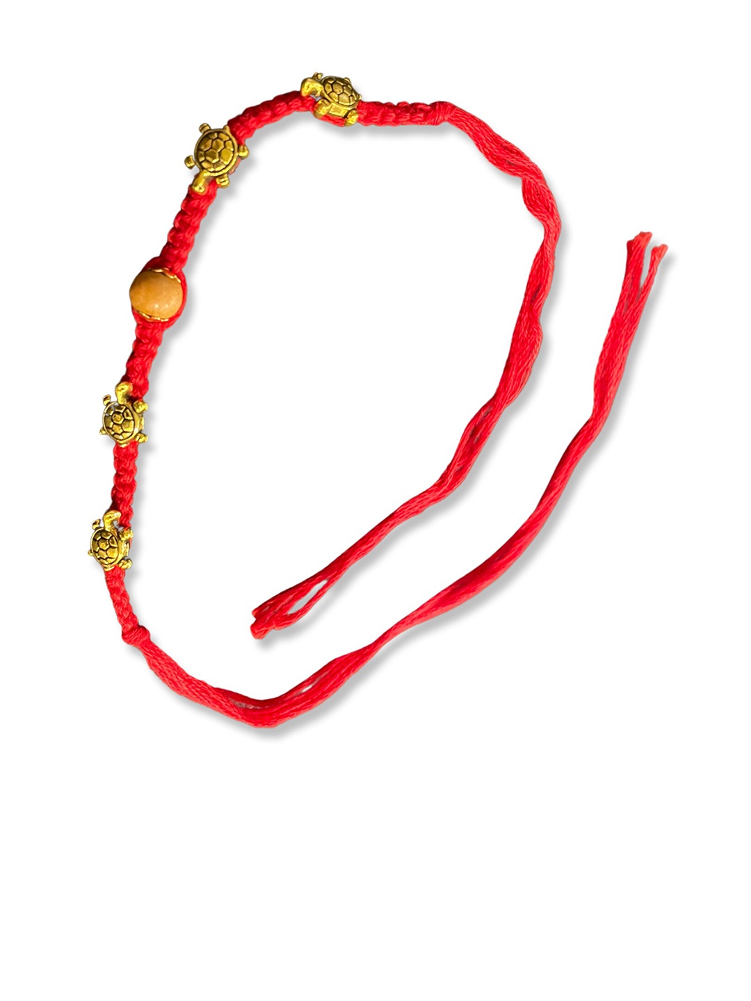 

Digital Dress Room Men Set Of 3 Gold-Toned & Red Fancy Rakhis