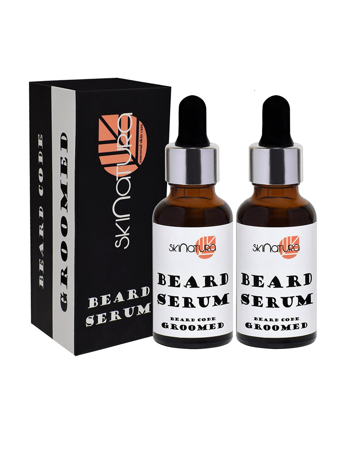 

Skinatura Men Set of 2 Groomed Beard Serum, Black