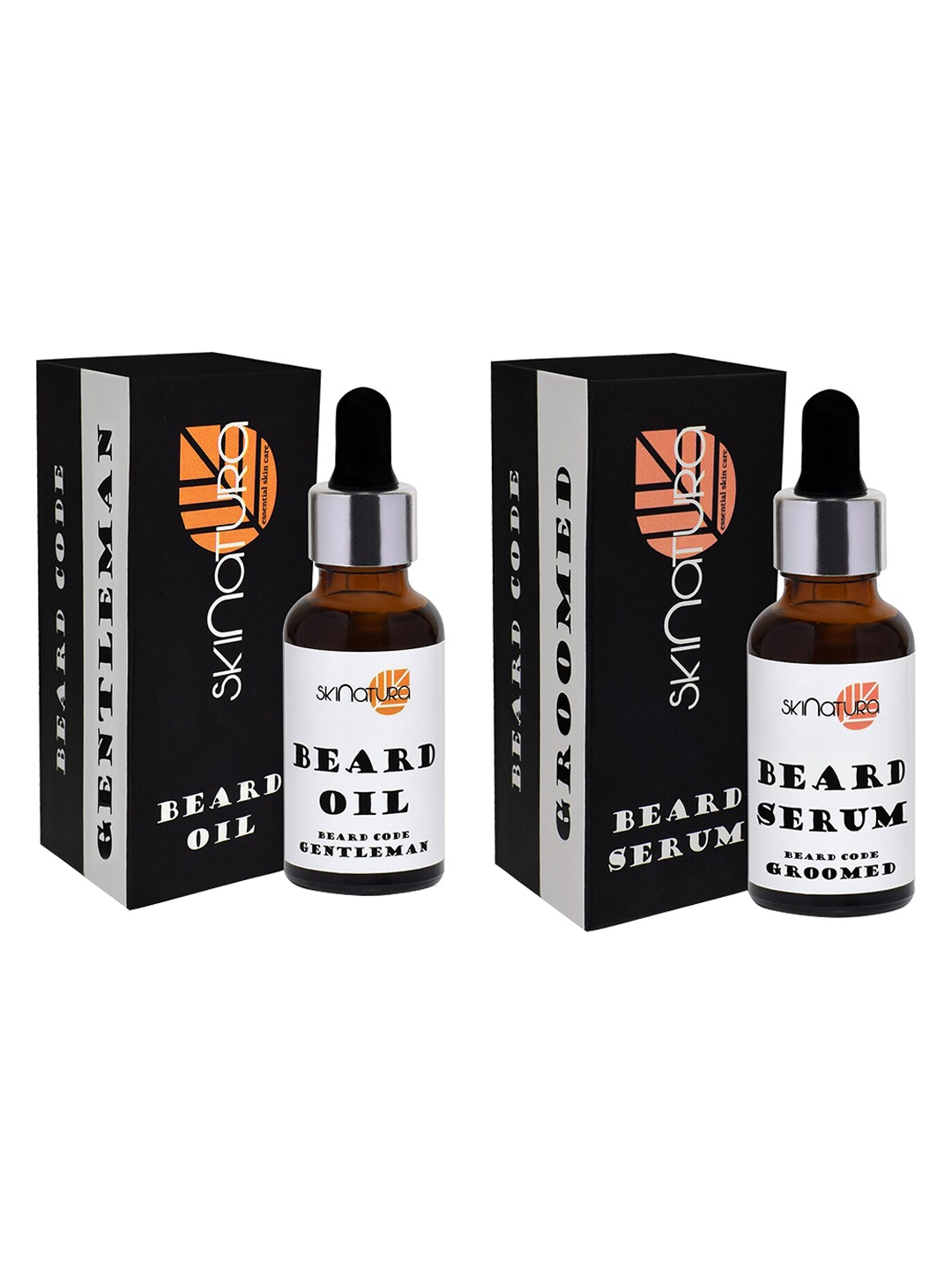 

Skinatura Men Set of 2 Groomed Beard Serum & Gentleman Beard Oil, Brown