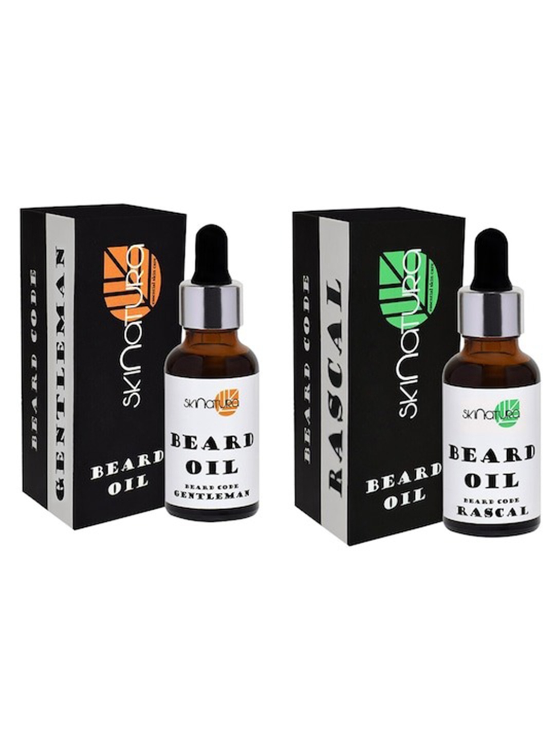 

Skinatura Men Set of 2 Gentleman Beard Oil & Rascal Beard Oil, Brown