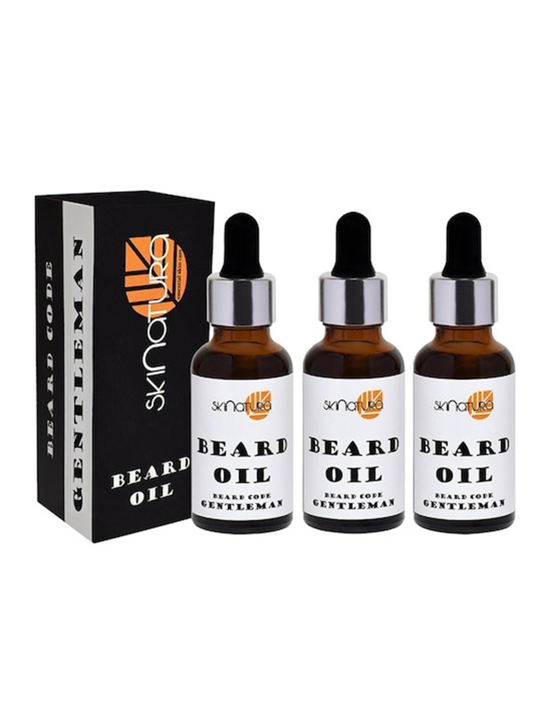 

Skinatura Men Set of 3 Gentleman Beard Oil, Brown