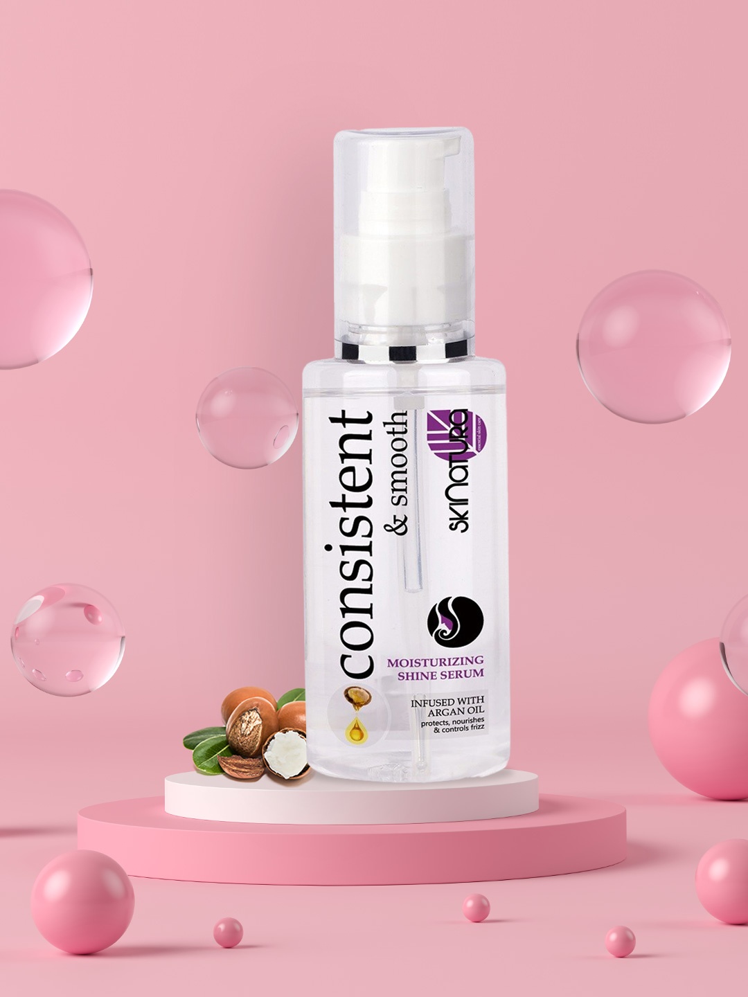 

Skinatura Set of 3 Consistent & Smooth Hair Serum with Infused Argan Oil, Na