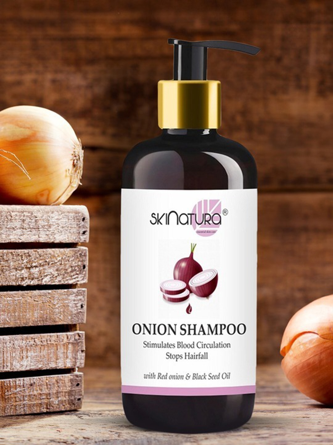 

Skinatura Brown Onion Shampoo Stimulates Blood Circulation Stops Hairfall