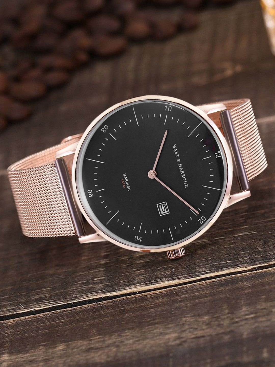 

Mast & Harbour Unisex Black Dial & Stainless Steel Straps Analogue Watch MFB-PN-PF-DK2751