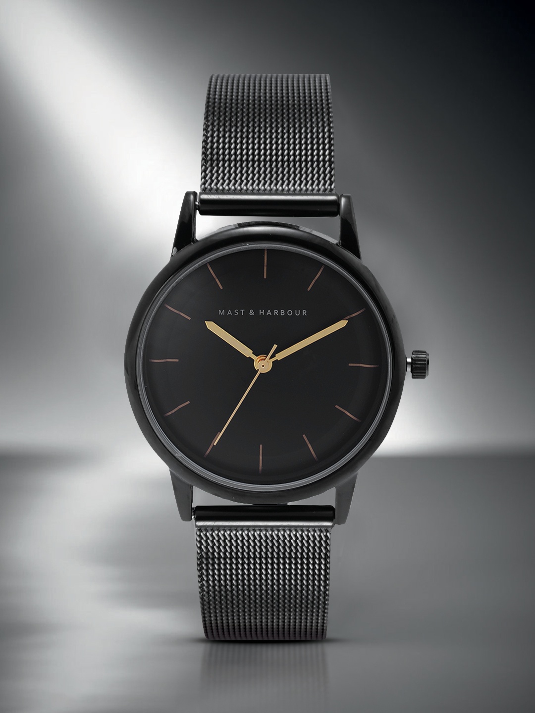 

Mast & Harbour Unisex Black Dial Straps Analogue Watch MFB-PN-WTH-DK2755B