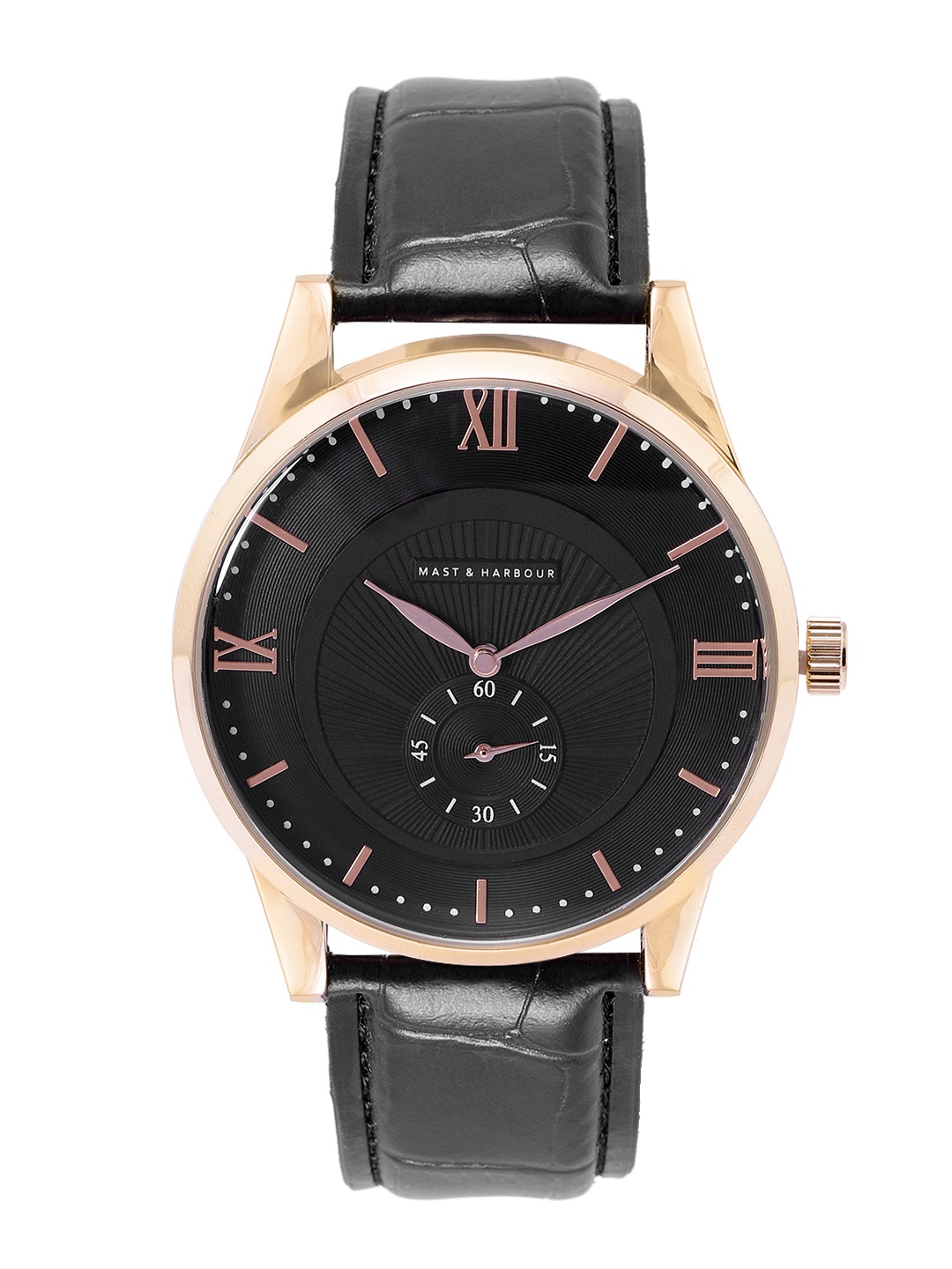 

Mast & Harbour Unisex Black Analogue Watch MFB-PN-WTH-DK2862