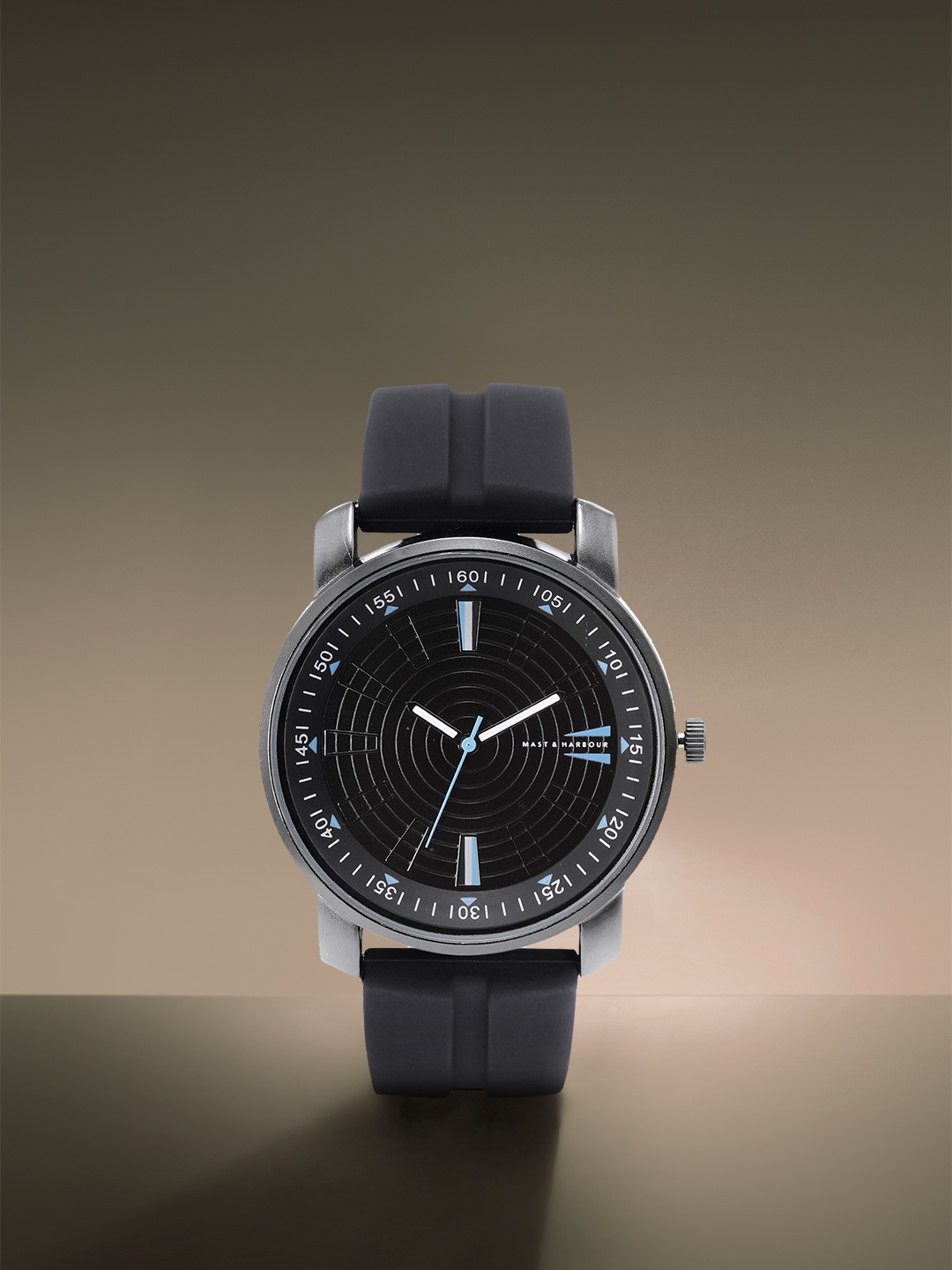 

Mast & Harbour Unisex Black Silicon Strap Analogue Watch MFB-PN-SNT-I15