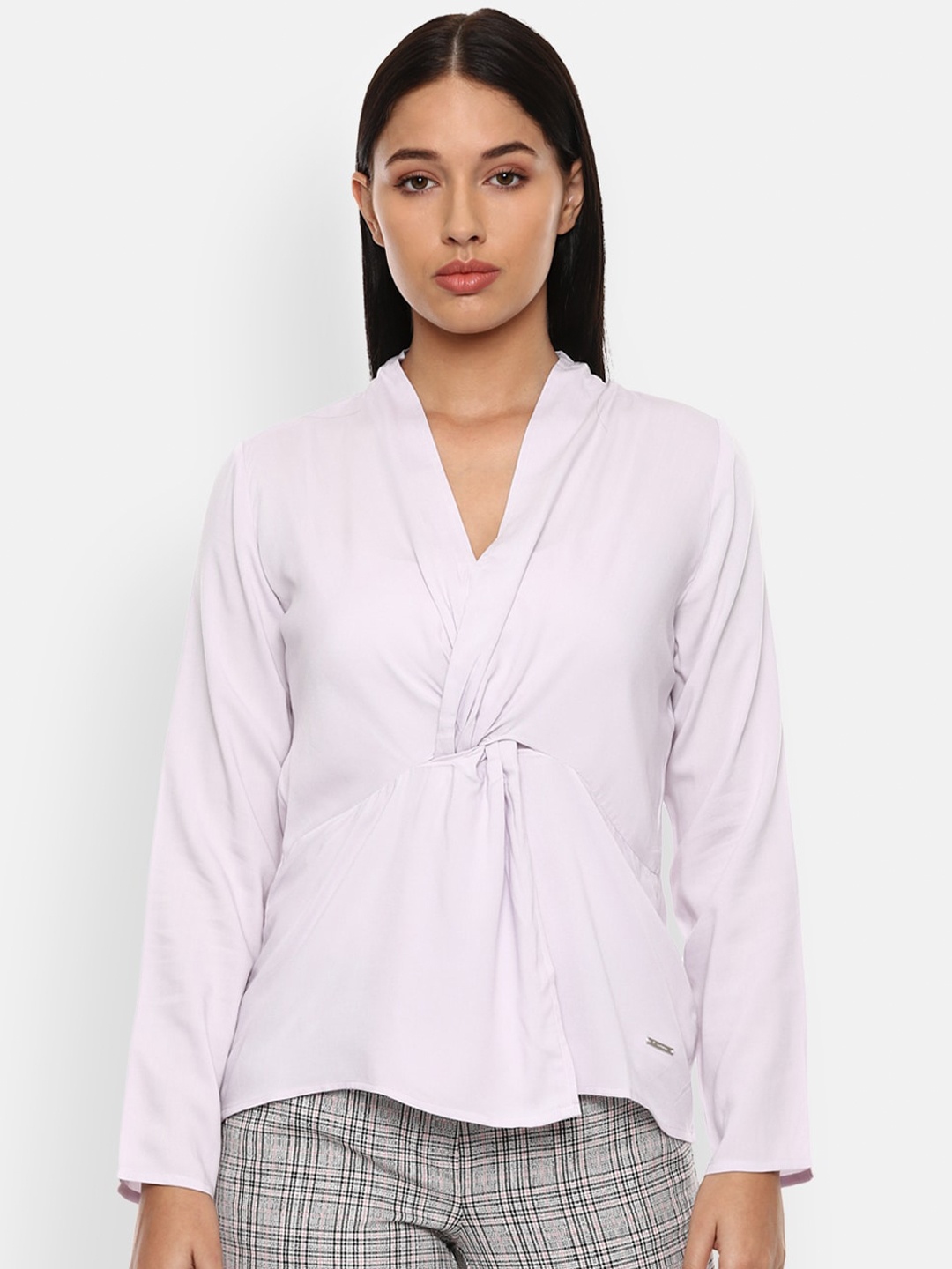 

Van Heusen Woman Purple Empire Top