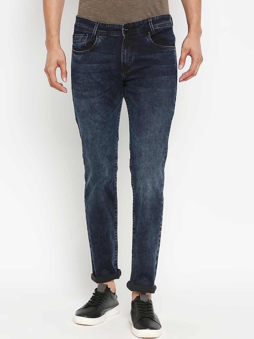

Mufti Men Blue Skinny Fit Heavy Fade Jeans