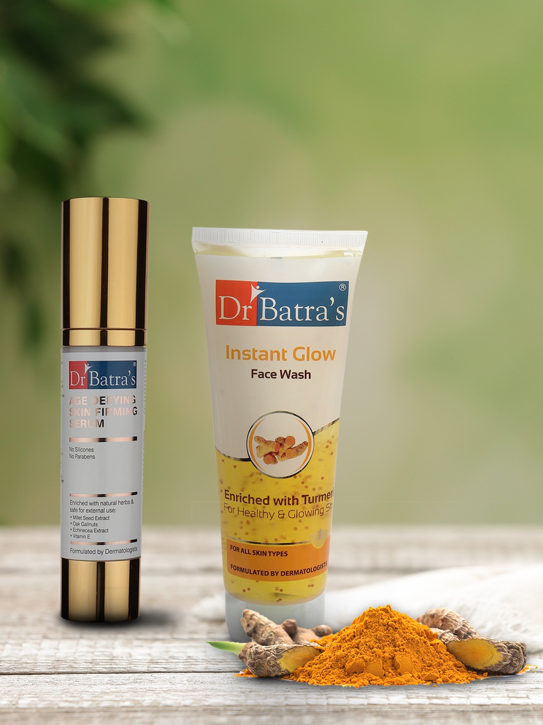 

Dr. Batras Set of Age Defying Skin Firming Serum & Instant Glow Face Wash, Multi