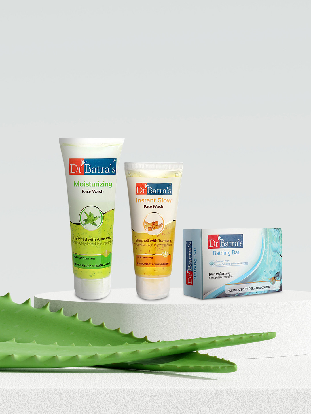 

Dr. Batras Set of Bathing Bar & 2 Face Wash, Multi