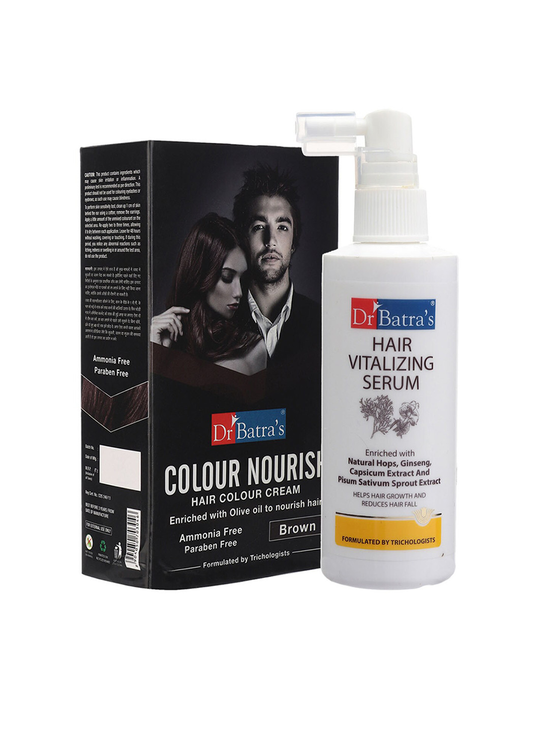 

Dr. Batras Unisex Set of Brown Colour Nourish Hair Colour & Hair Vitalizing Serum