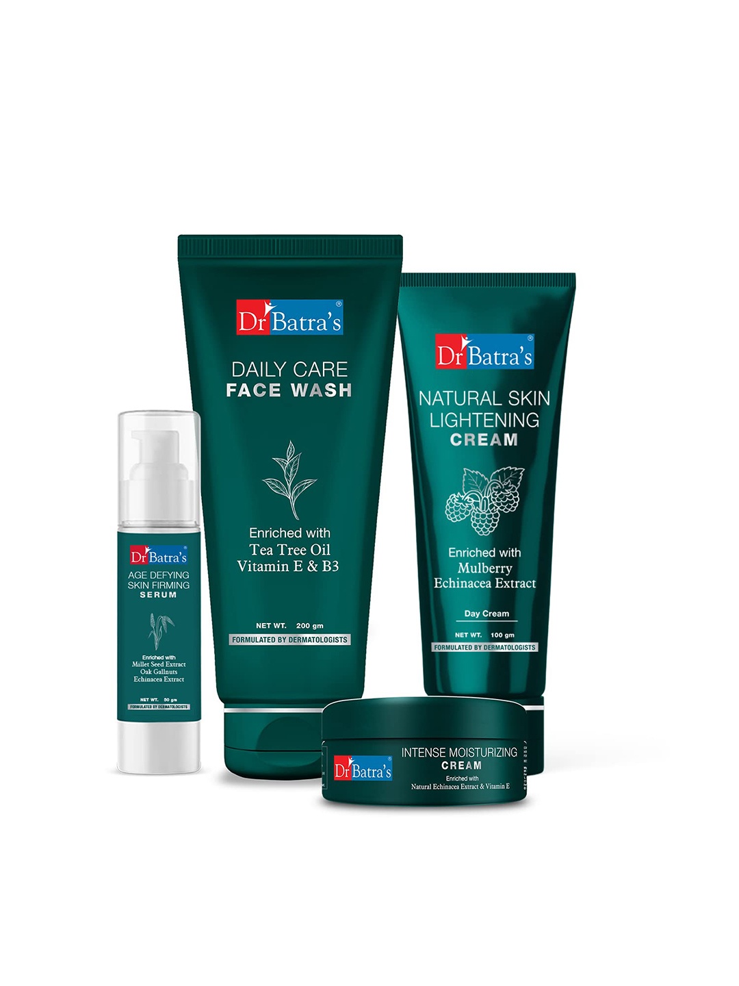 

Dr. Batras Age Defying Serum + Daily Care Face Wash + Skin Lightening Cream + Face Cream, Multi