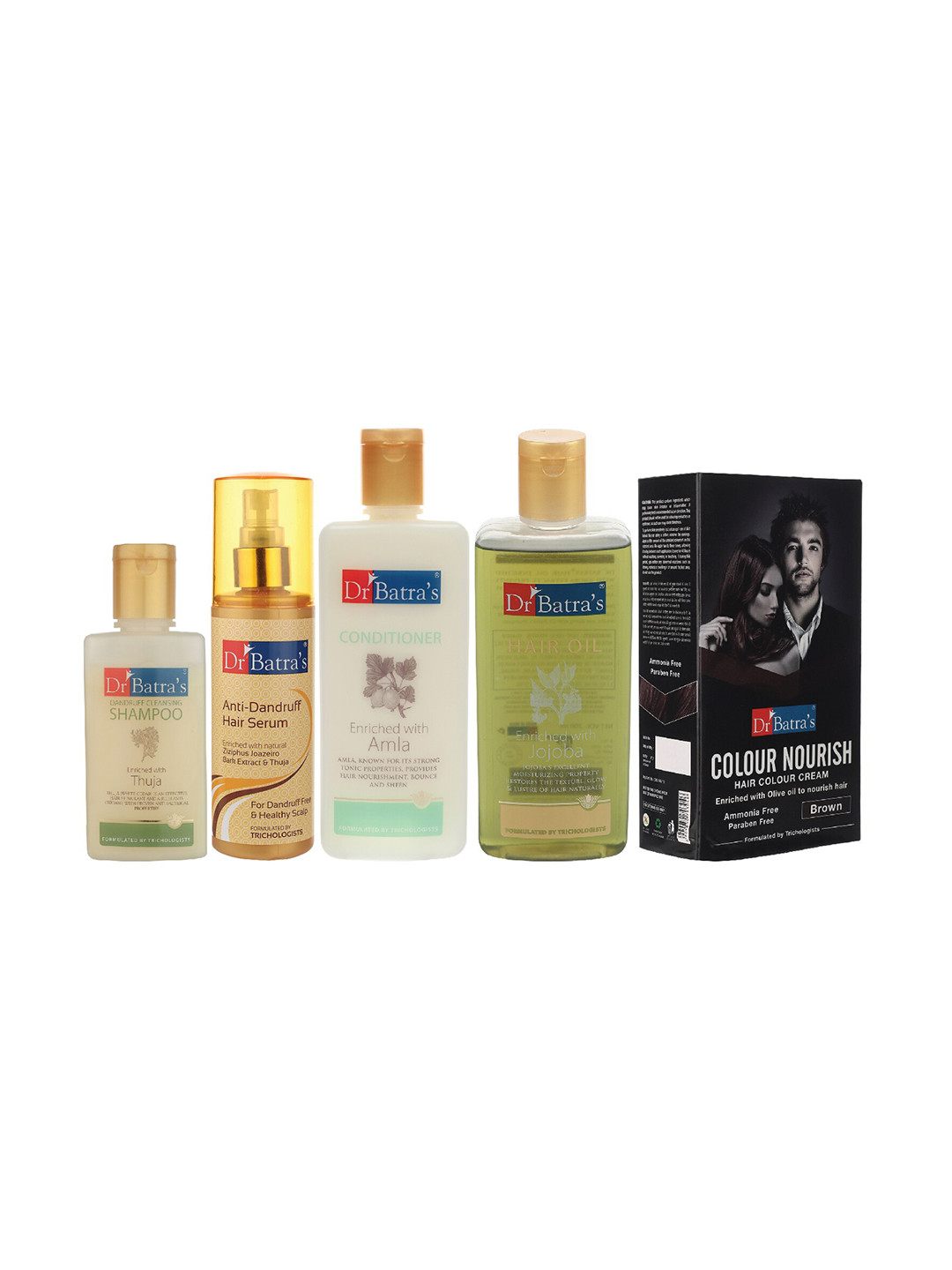 

Dr. Batras Unisex Set of 5 Hair Care Kit, White