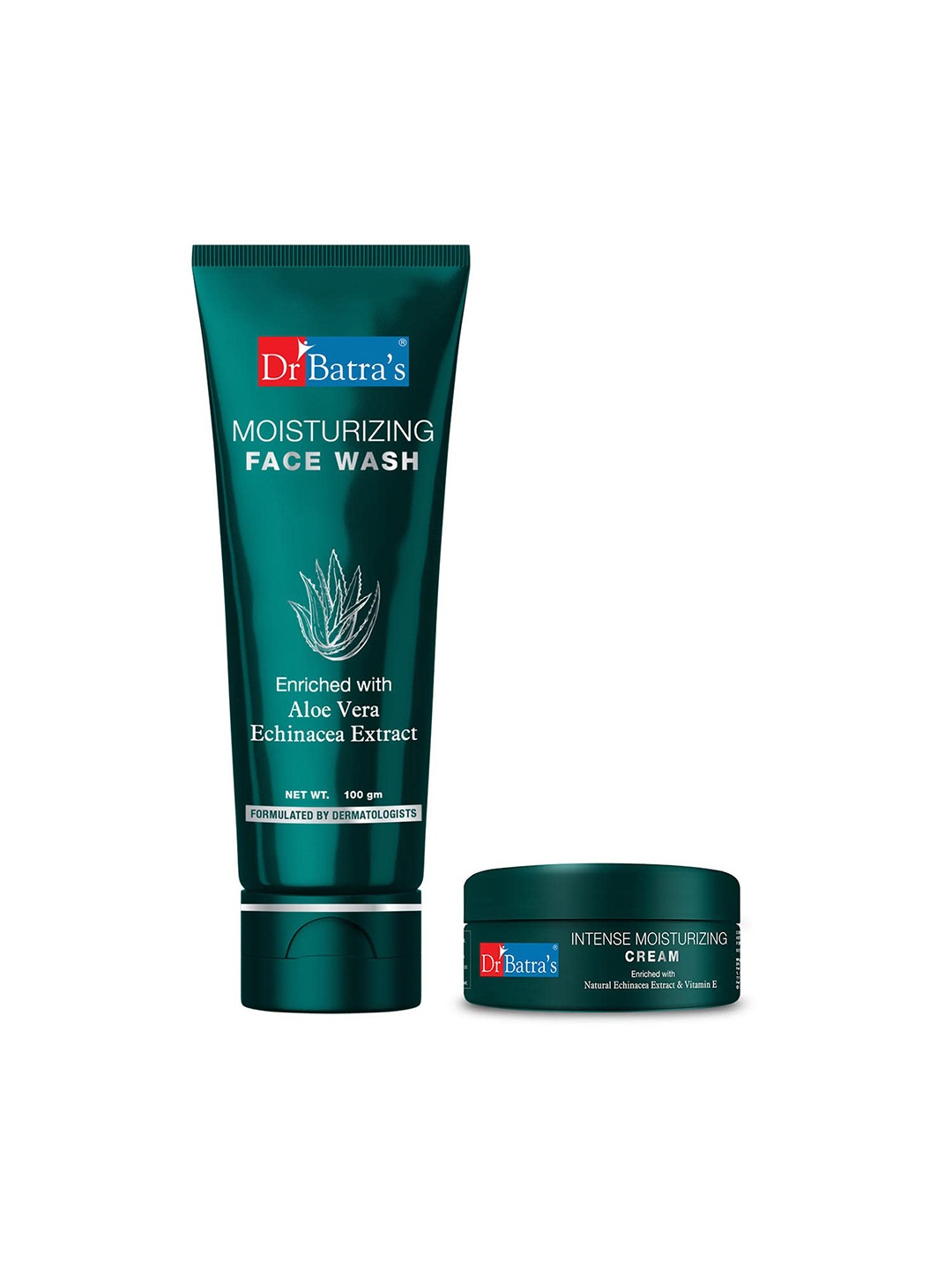 

Dr. Batras Set Of Intense Moisturizing Cream 100g & Moisturizing Face Wash 100g, Multi