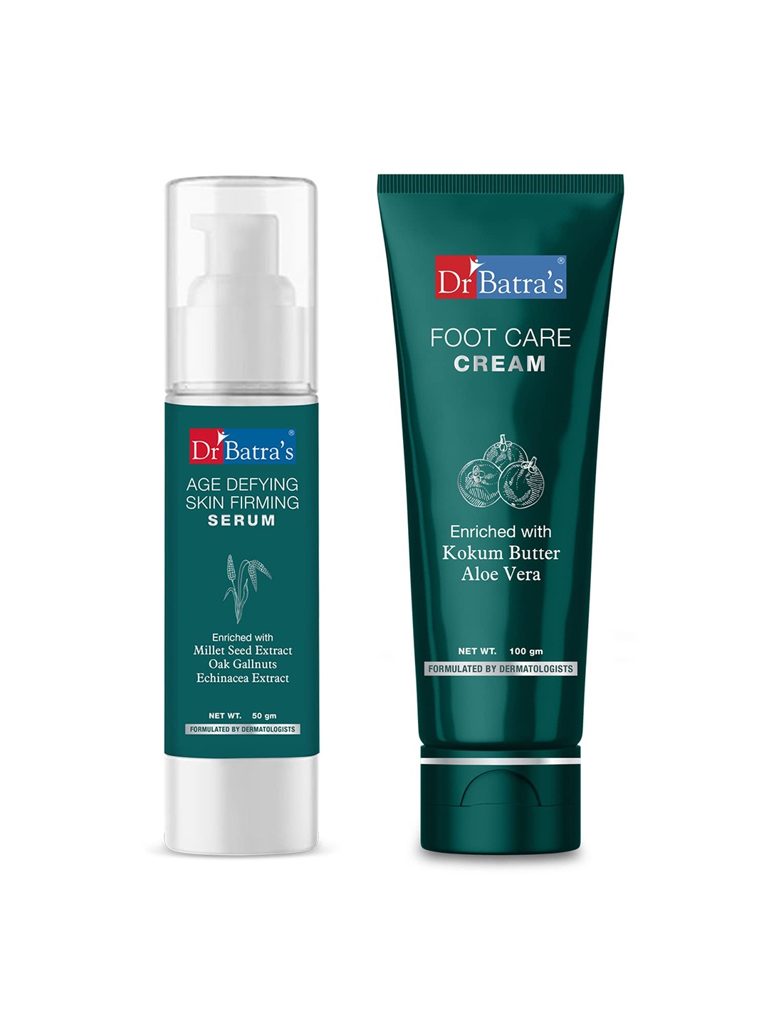 

Dr. Batras Age defying Skin Firming Serum 50g & Foot Care Cream 100g, Multi
