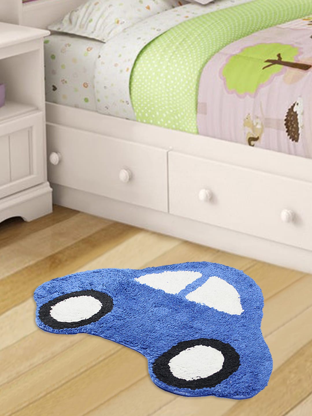 

Good Homes by Home Candy Blue Car Design Soft Bath Mat