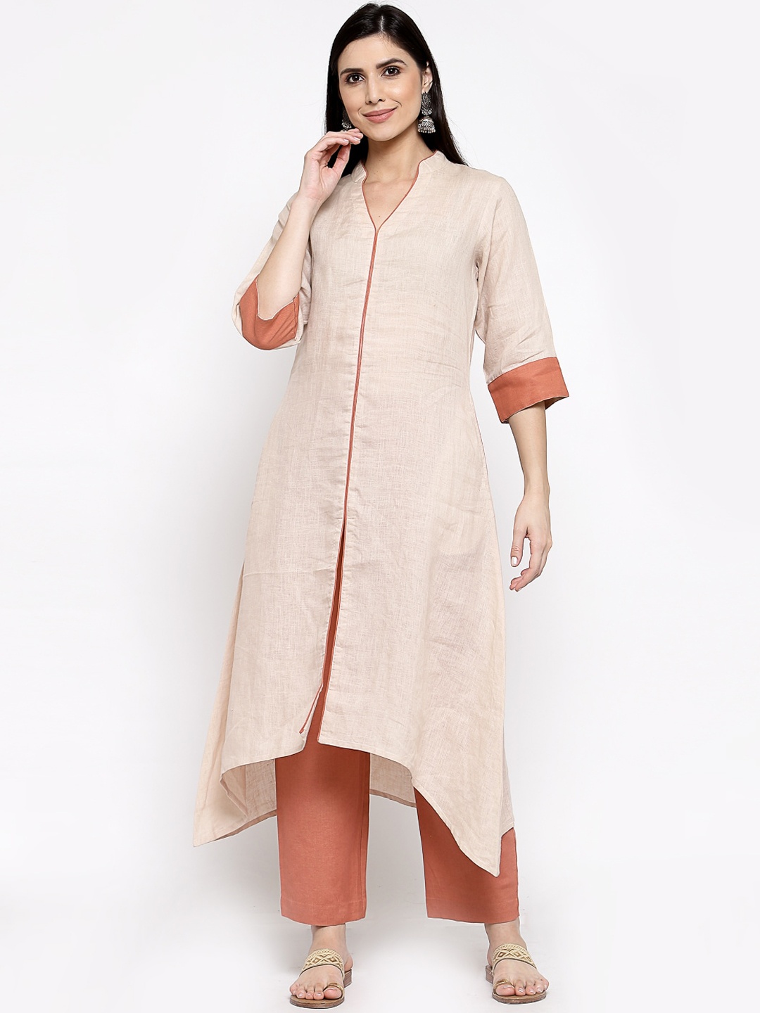 

DART STUDIO Women Beige Kurta