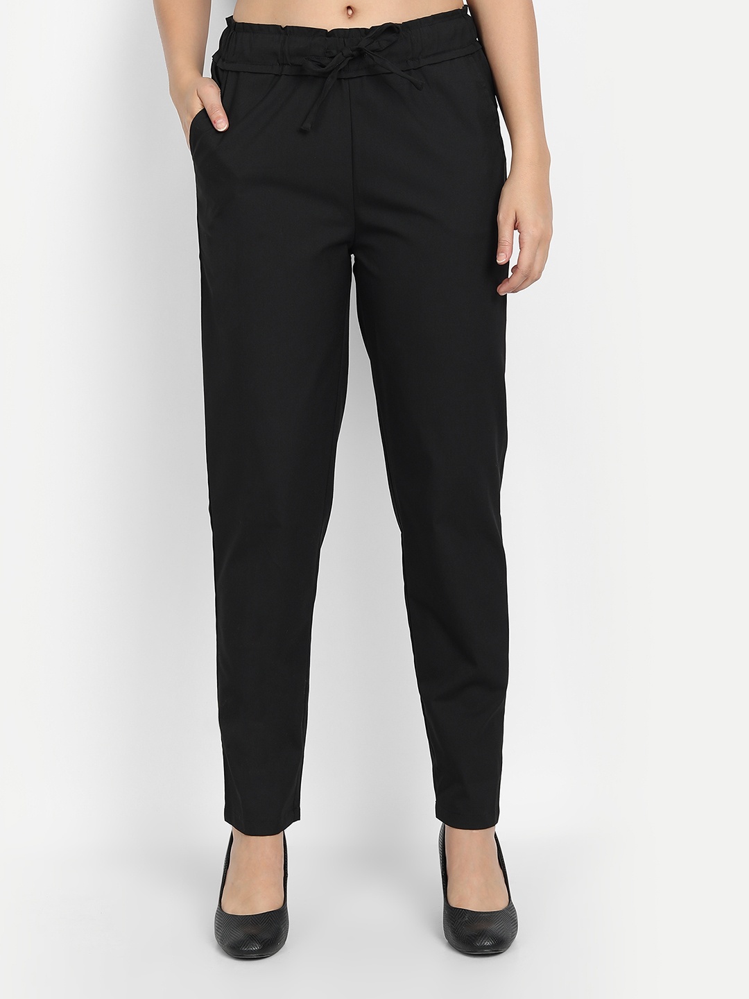 

IX IMPRESSION Women Black Trousers