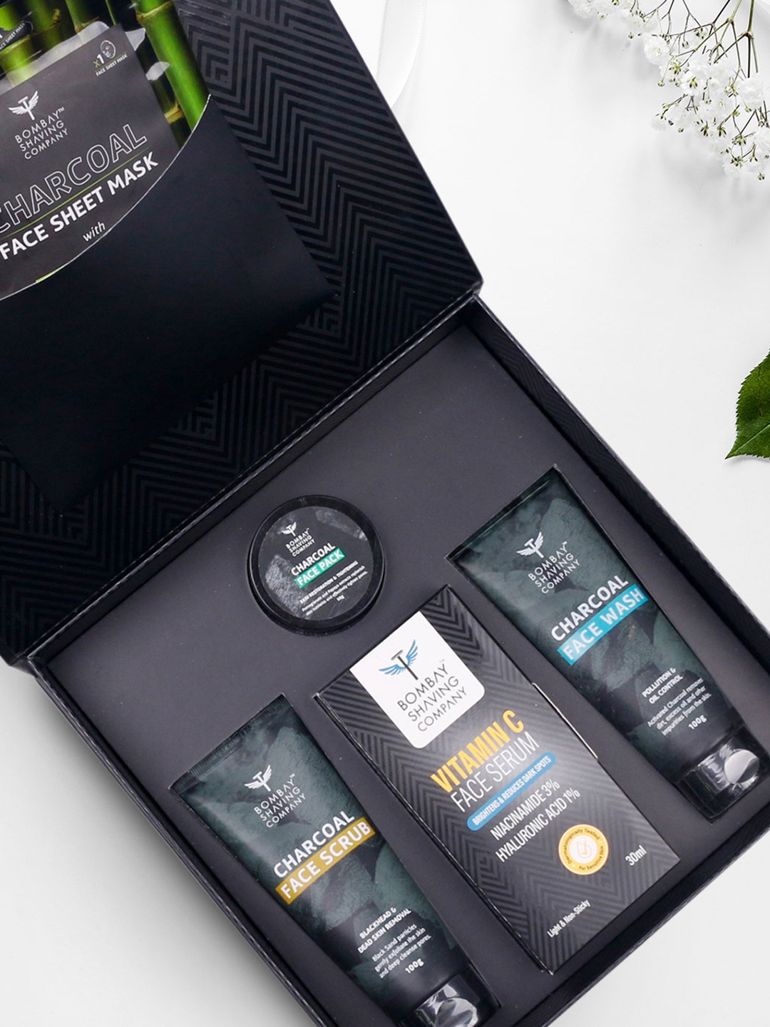 

Bombay Shaving Company Charcoal De-Tan Grooming Gift Kit for Men, Blue