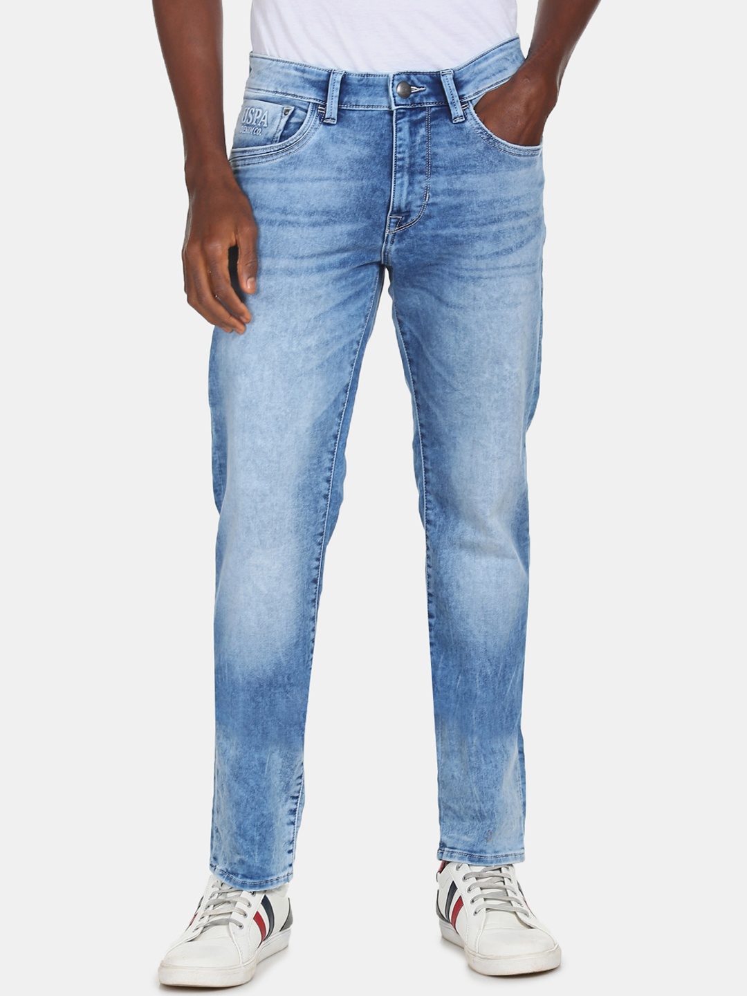 

U.S. Polo Assn. Denim Co. Men Blue Slim Fit Heavy Fade Jeans