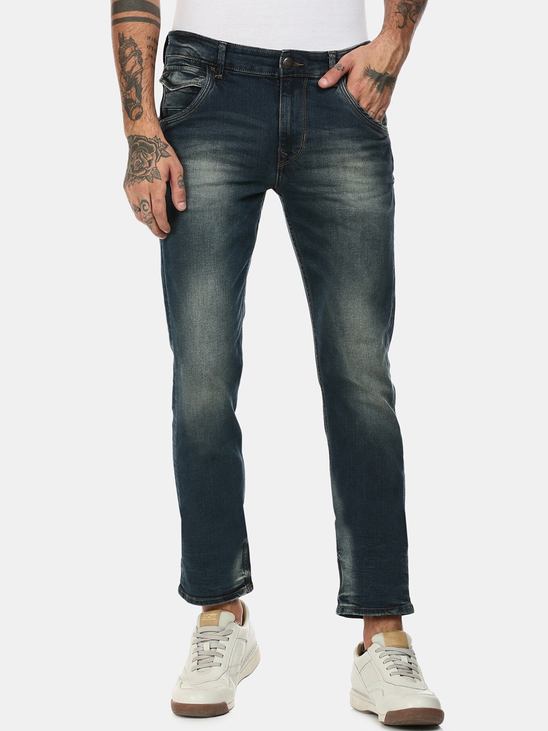 

U.S. Polo Assn. Denim Co. Men Blue Heavy Fade Stretchable Jeans