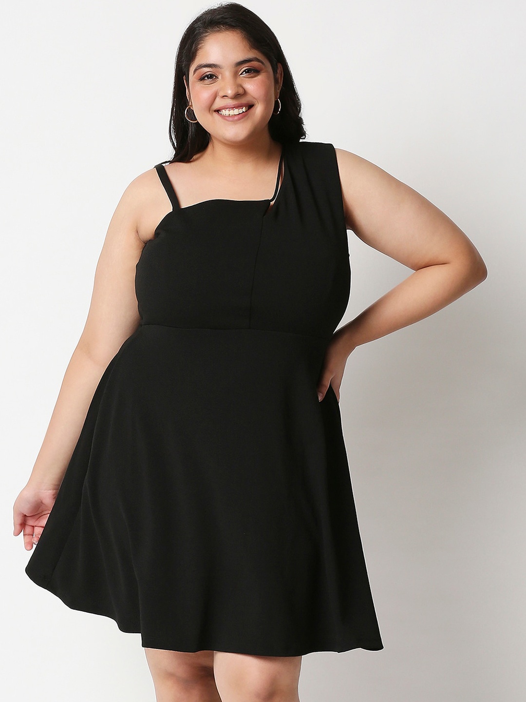

20Dresses Plus Size Women Black Pit and Flare Dresses