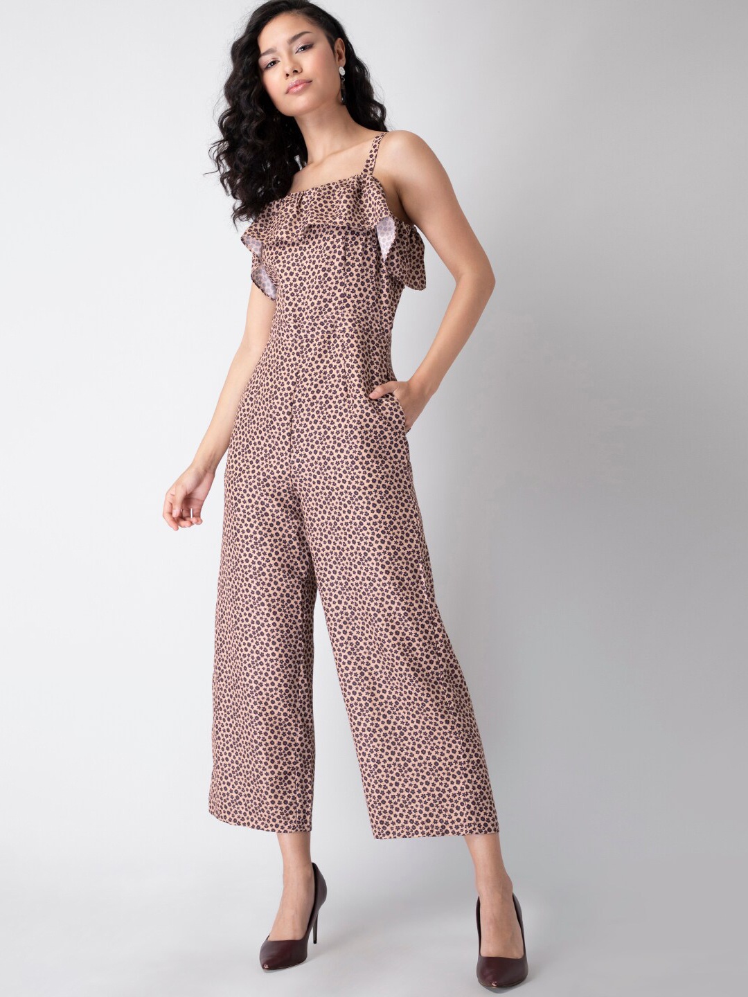 

FabAlley Women Beige Printed