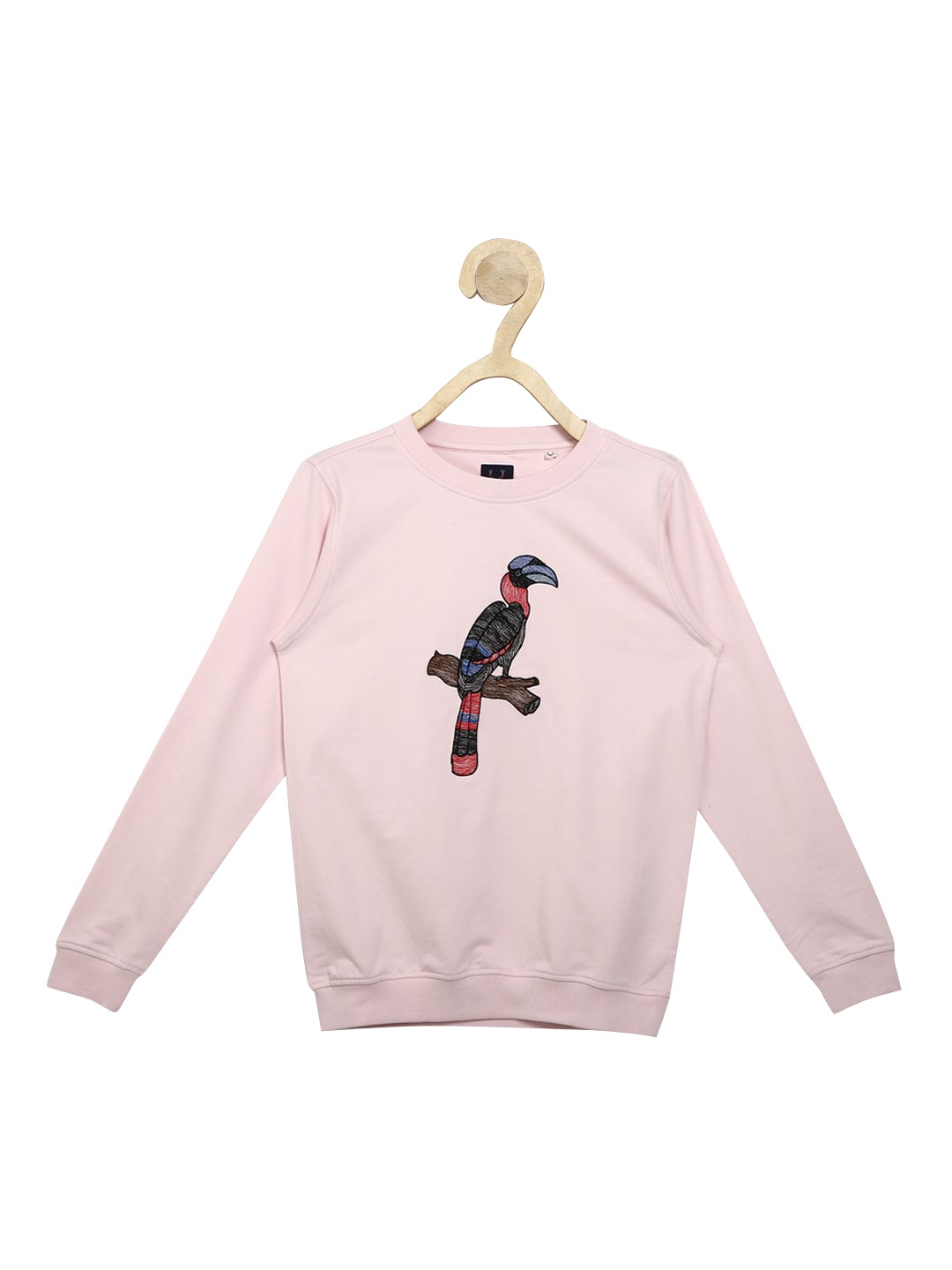 

Allen Solly Junior Boys Pink Embroidered Pure Cotton Sweatshirt