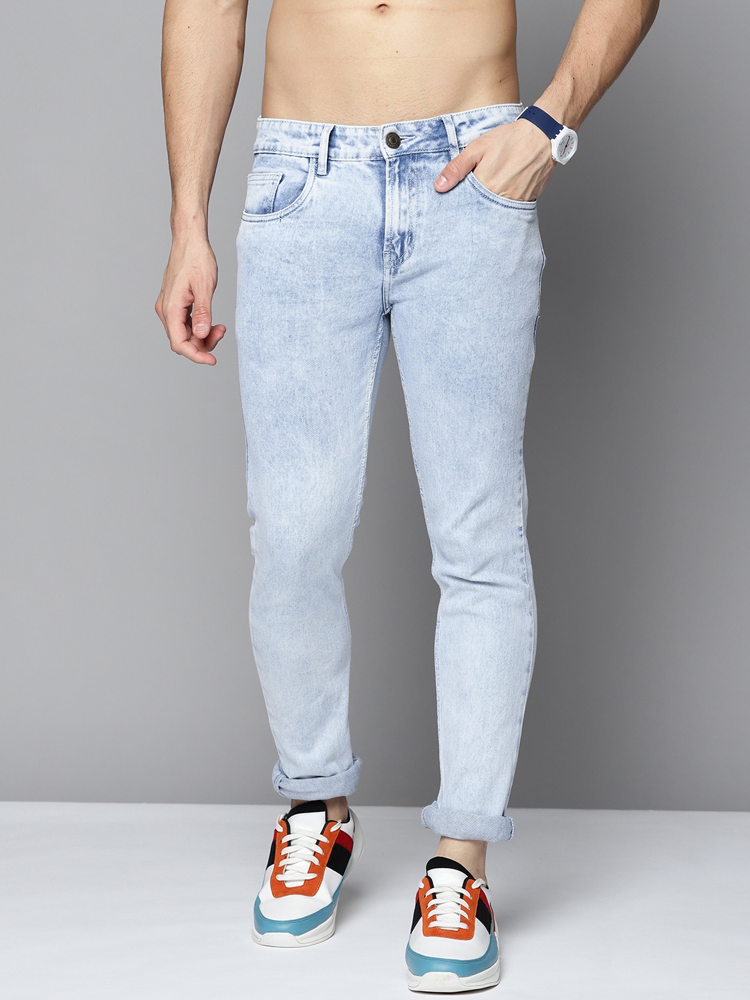 

Harvard Men Blue Skinny Fit Light Fade Stretchable Jeans