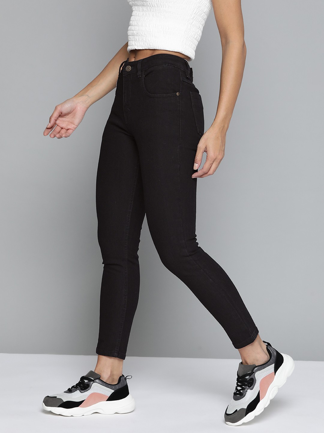 

Harvard Women Black Skinny Fit Stretchable Jeans