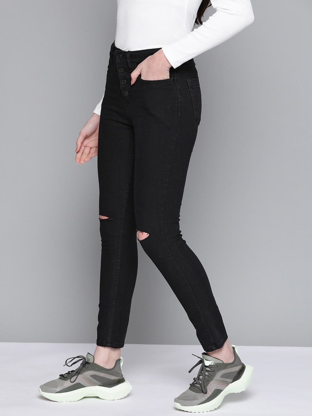 

Harvard Women Black Skinny Fit Stretchable Jeans