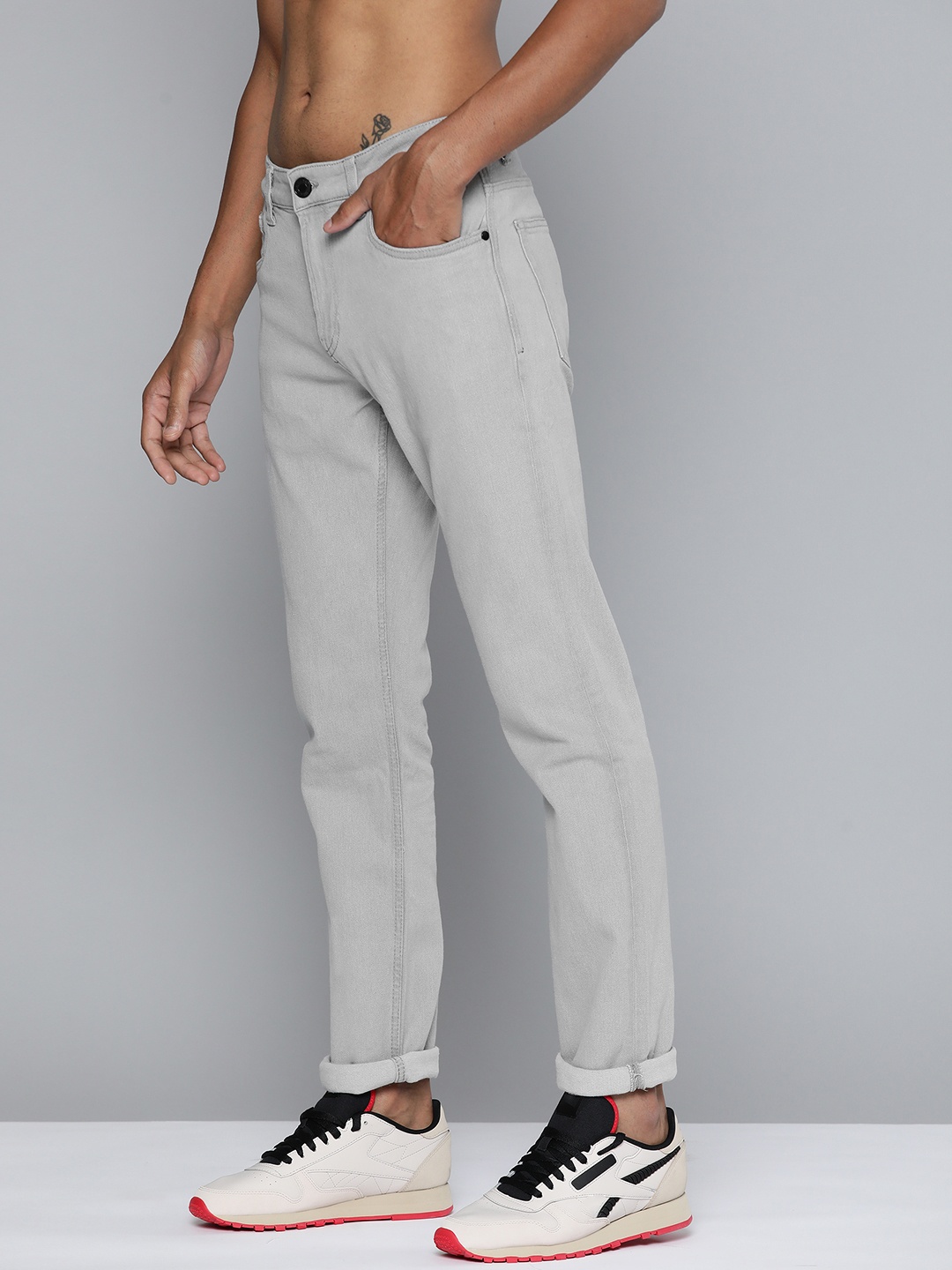 

Harvard Men Grey Slim Fit Stretchable Jeans
