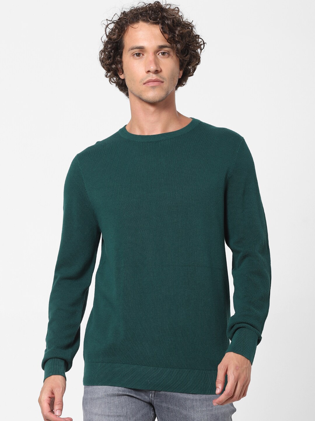 

Celio Men Green Colourblocked