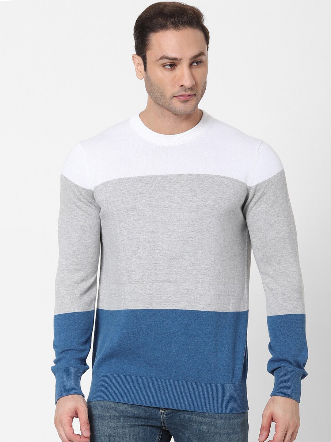 

Celio Men Blue Colourblocked